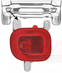 VAN WEZEL 2128929 -  Задний противотуманный фонарь